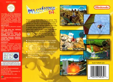 Pilotwings 64 (Europe) (En,Fr,De) box cover back